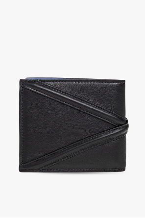 Alexander McQueen Składany skórzany portfel