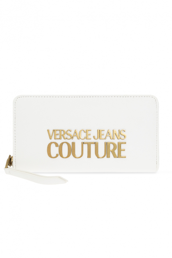 Versace Jeans Couture Tall Belted High Waisted Straight Leg Cargo Jeans