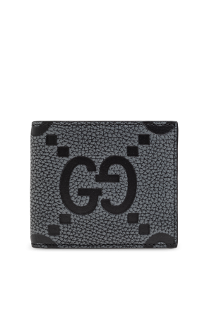 Leather wallet with GG pattern
