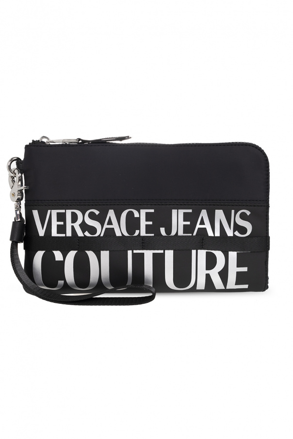 Versace Embroidered Couture Logo-printed handbag