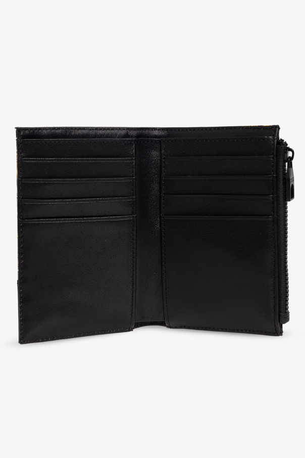 Versace Men jeans Couture Leather folding wallet