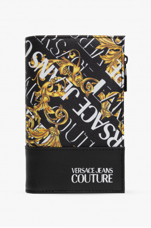Leather folding wallet od Versace toile jeans Couture