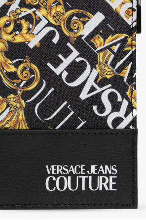 Versace pockets Jeans Couture Leather folding wallet