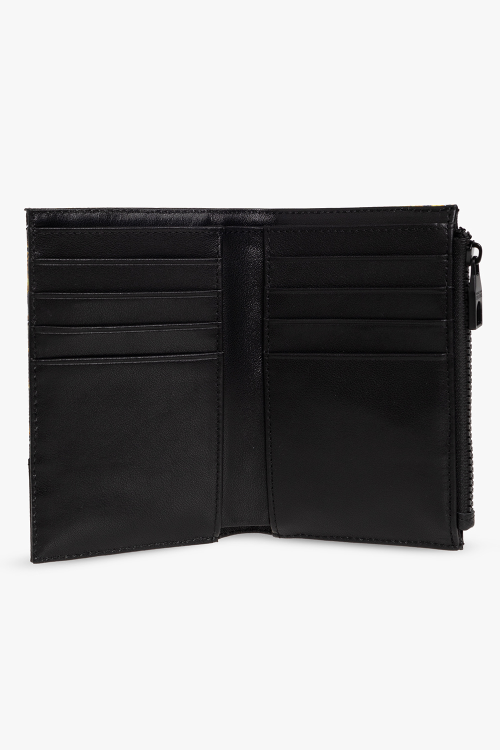 Skinny Stretch Stacked Leg Cargo Jeans Leather folding wallet