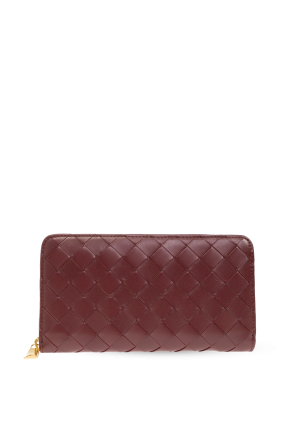 Wallet with 'Intrecciato' weave