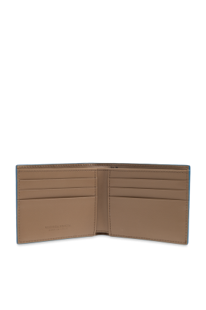 Leather folding wallet od Bottega Veneta