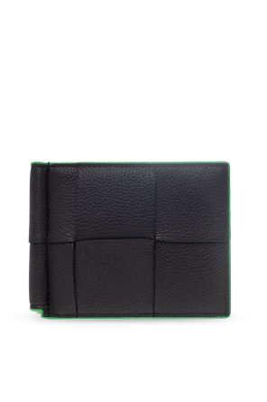 Leather folding wallet od Bottega Veneta