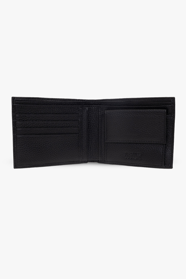 Versace fitted jeans Couture Leather wallet