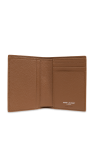 Saint Laurent BROWN Leather Folding Wallet