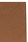 Saint Laurent BROWN Leather Folding Wallet