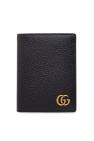 Gucci BLACK Leather folding wallet
