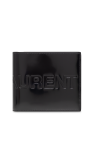 Saint Laurent BLACK Leather wallet with logo