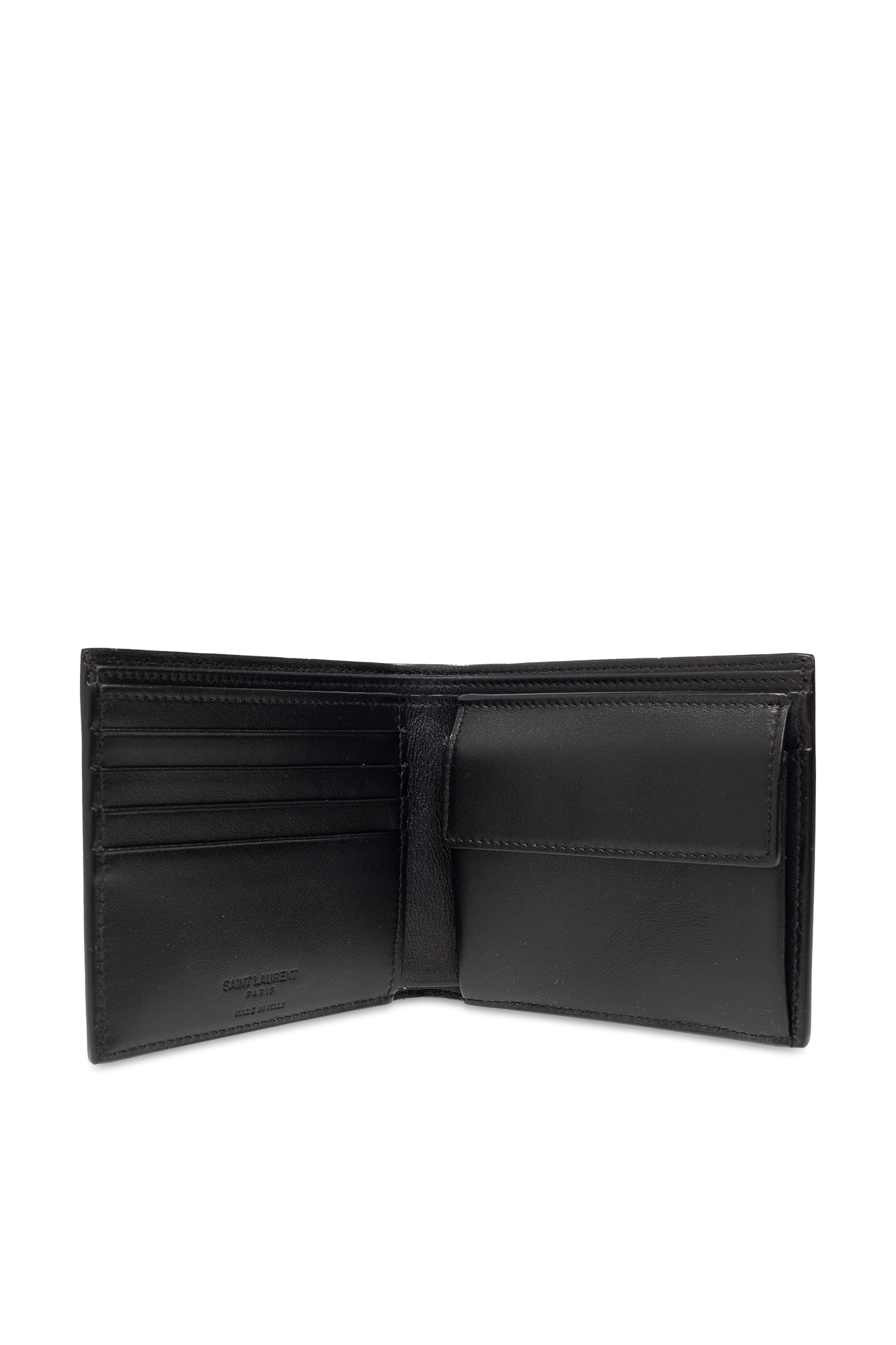 Saint Laurent Leather wallet with logo