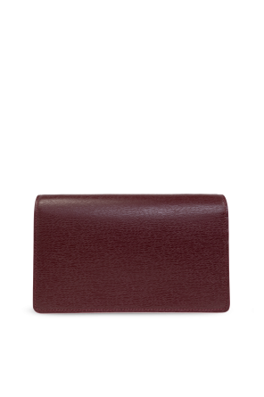 Gucci Cartera de cuero con cadena