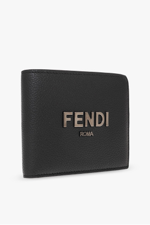 Fendi FENDI Zucca Mamma Baguette Canvas Leather Rhinestone Bag 8BR600
