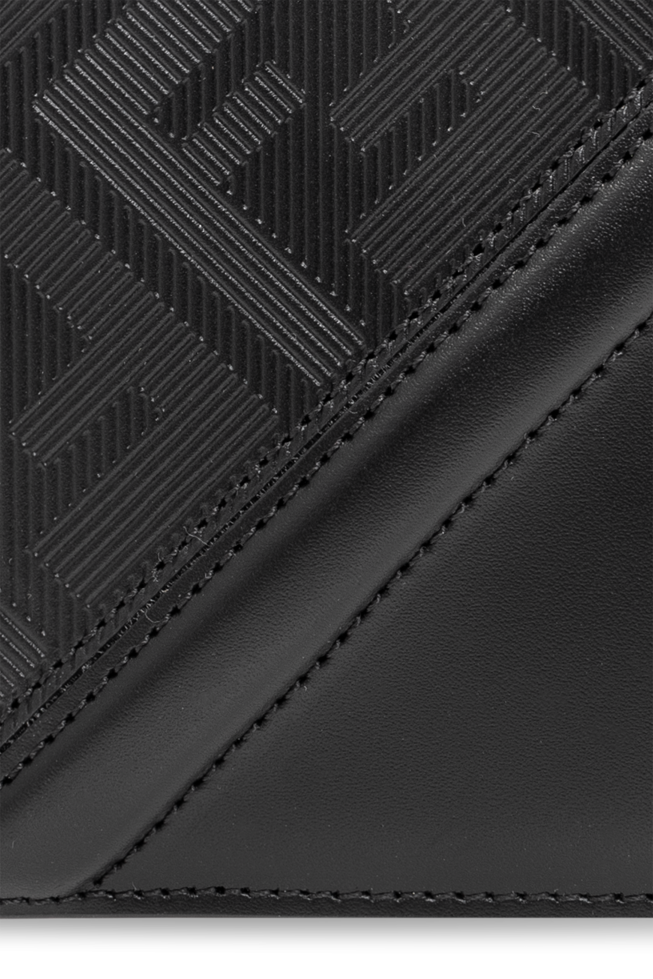 Luxury Wallet - Black Fendi Wallet with FF embossed pattern