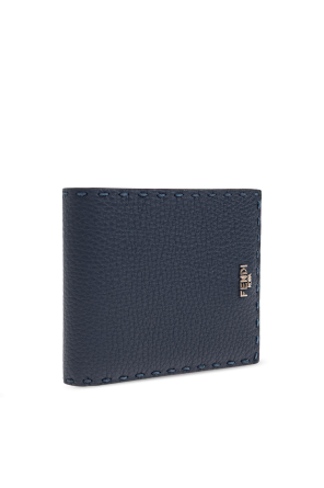 Fendi Cartera de cuero con logo