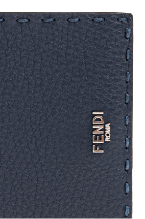 Fendi Cartera de cuero con logo