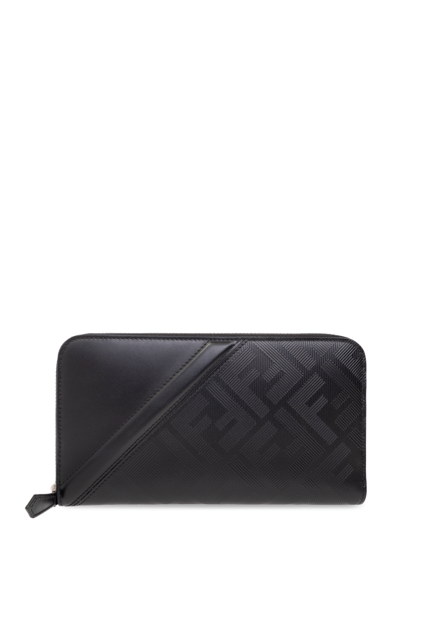 Monogrammed leather wallet od Fendi