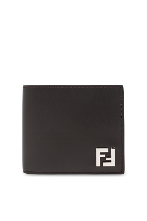 Wallet with logo-shaped applique