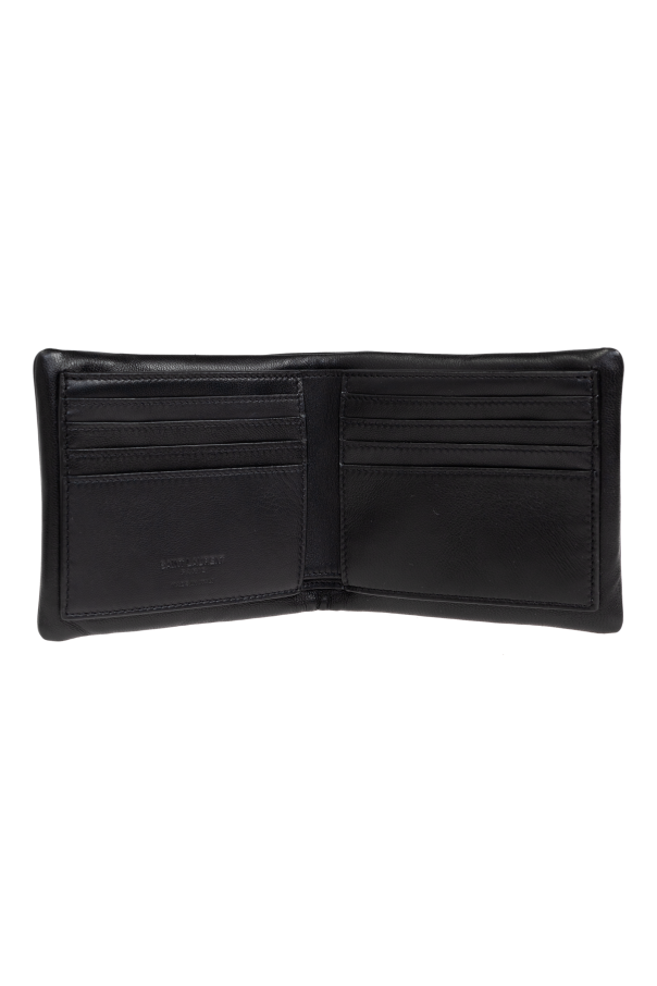 Saint Laurent Leather wallet with logo