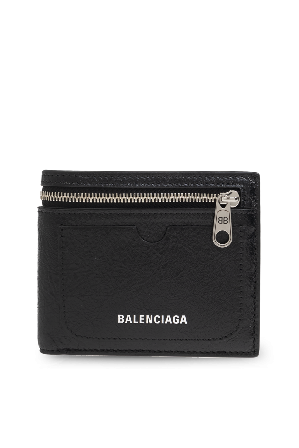 Balenciaga Skórzany portfel  z logo