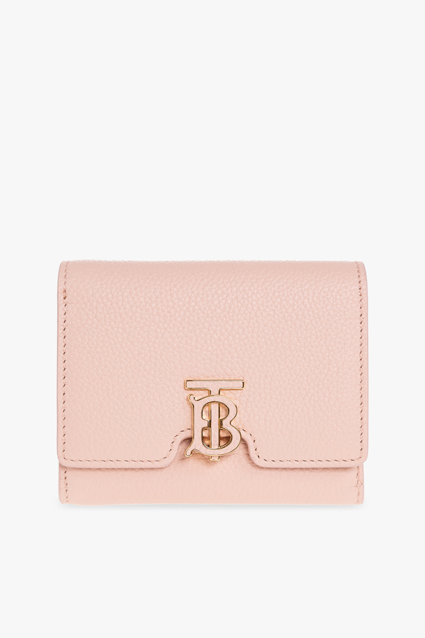 burberry Hat Leather wallet with logo