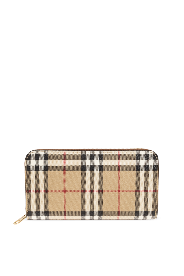 Wallet with a checkered pattern od Burberry