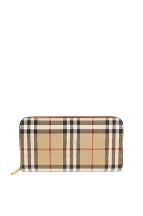 Cartera con estampado de cuadros