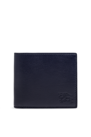 Leather wallet with logo