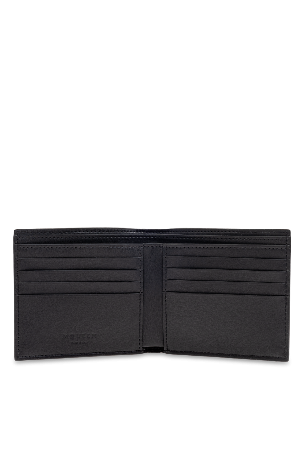 Alexander McQueen Lederportemonnaie mit aufgedrucktem Logo