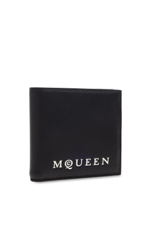 Alexander McQueen Lederportemonnaie mit aufgedrucktem Logo