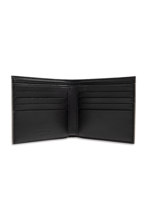 Alexander McQueen Cartera plegable con logo