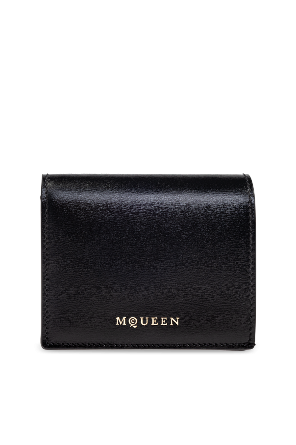Leather wallet with printed logo od Alexander McQueen