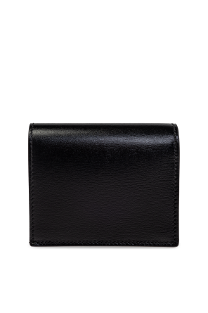 Alexander McQueen Leather wallet with printed logo