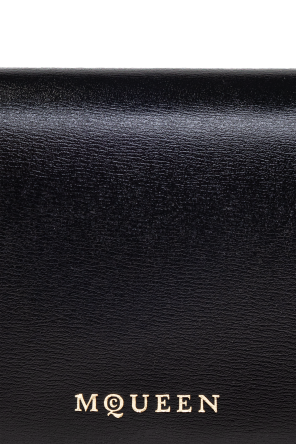 Alexander McQueen Leather wallet with printed logo