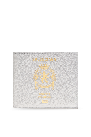 Cartera de cuero con logo od Balenciaga