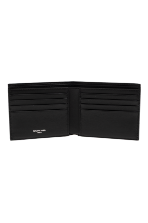 Cartera de cuero con logo od Balenciaga