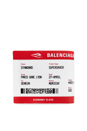 Balenciaga Lederportemonnaie mit Aufdruck