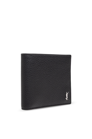 Saint Laurent Cartera plegable con logo