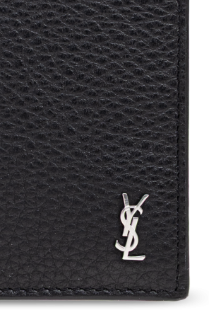 Saint Laurent Cartera plegable con logo