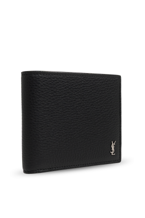 Saint Laurent Leather wallet with logo