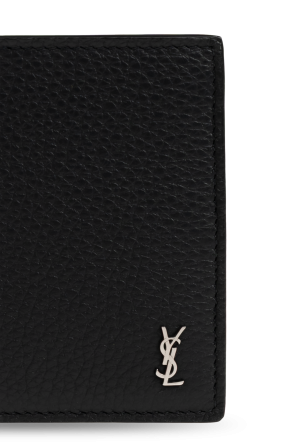 Saint Laurent Leather wallet with logo