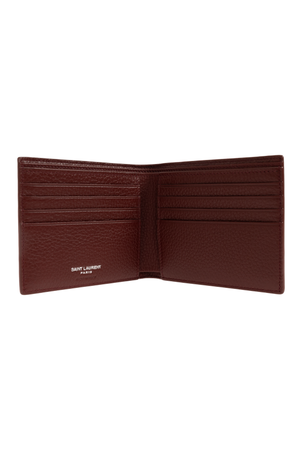 Saint Laurent Leather wallet with logo