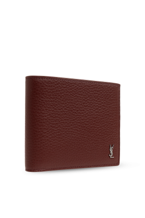 Saint Laurent Leather wallet with logo