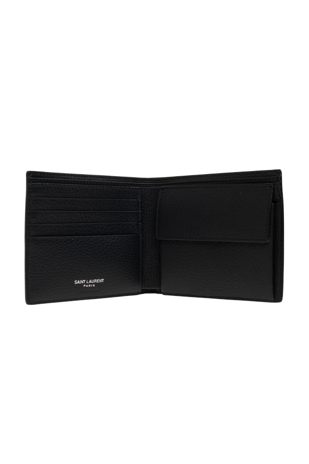 Saint Laurent Leather wallet with logo