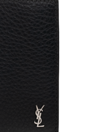 Saint Laurent Leather wallet with logo