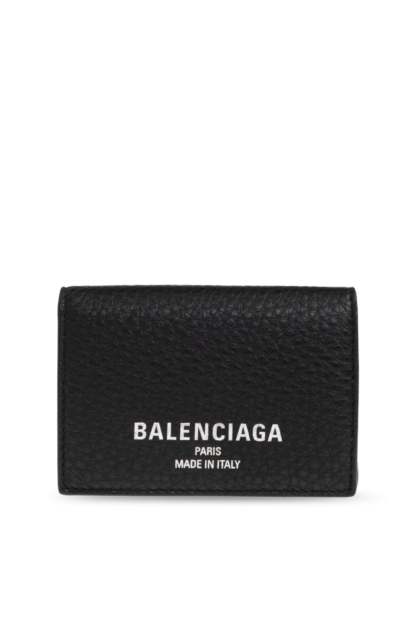 Leather wallet with printed logo od Balenciaga