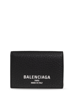 Cartera de cuero con logo impreso od Balenciaga