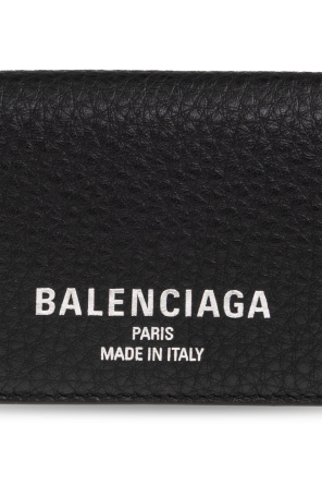 Balenciaga Cartera de cuero con logo impreso